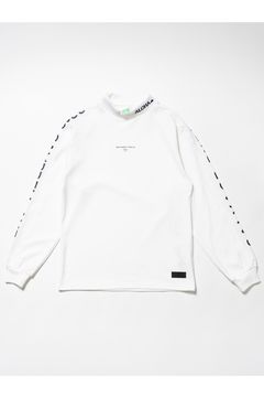 【26AW】 ʻAlapaina Mockneck L/S（CAMPBELL AVE） / ロゴプリント ロングスリーブ モックネックTシャツ (ホワイト) (9月入荷予定）