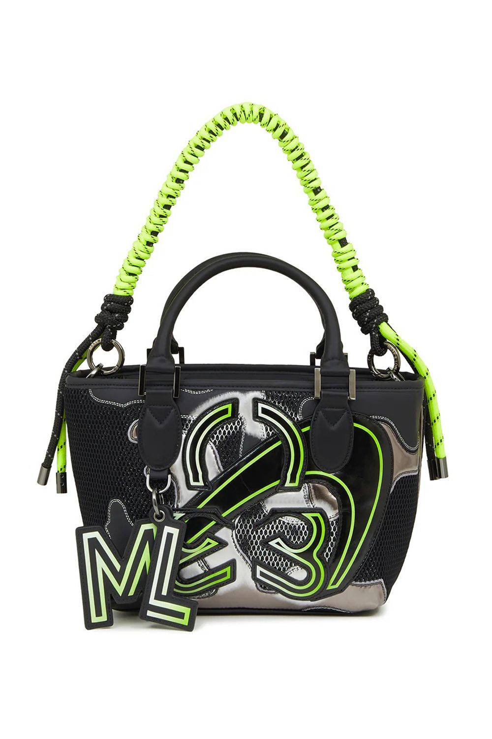 【26SS】 NITRO CAMO PANELED CART BAG / メッシュ生地 マルチカラー パッチワーク 2WAYカートバッグ (ブラック)