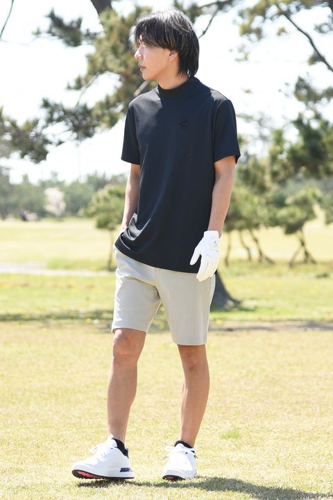 【BRIEFING GOLF】 ブラックの別注モックを使用したスタイリング