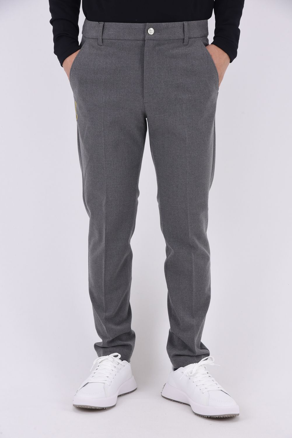 MENS SOFT THERMO LONG PANTS / 裏微起毛 ソフトサーモ ロングパンツ (ヘザーグレー)