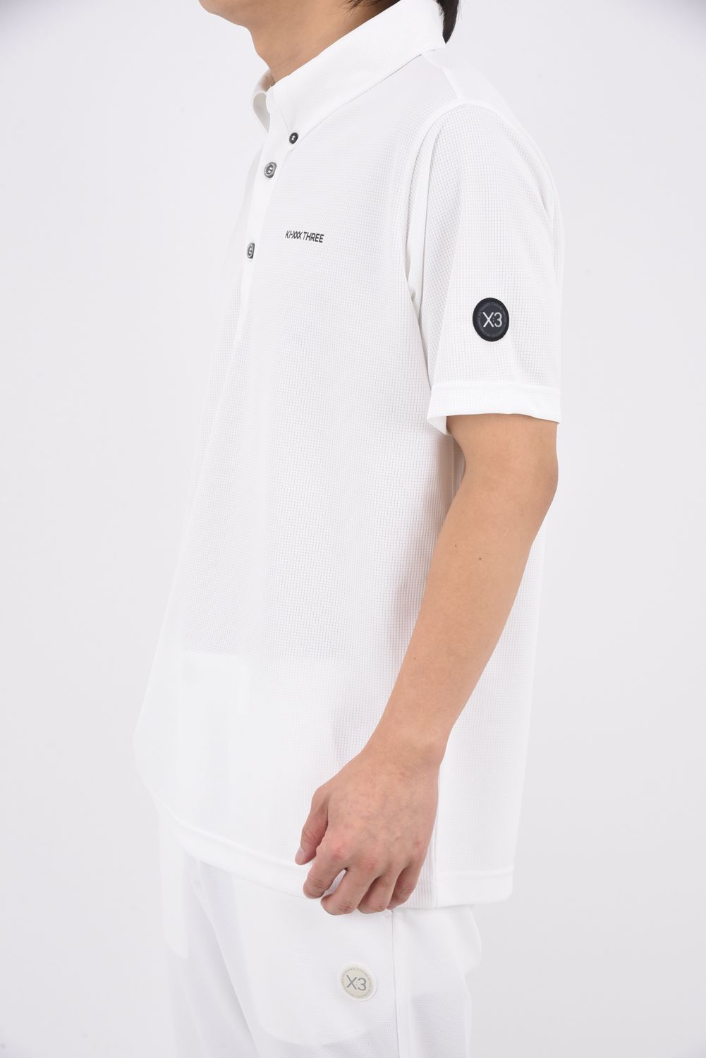 【26SS】 DOT MESH BD POLO SHIRT / ボタンダウン ポロシャツ (ホワイト)