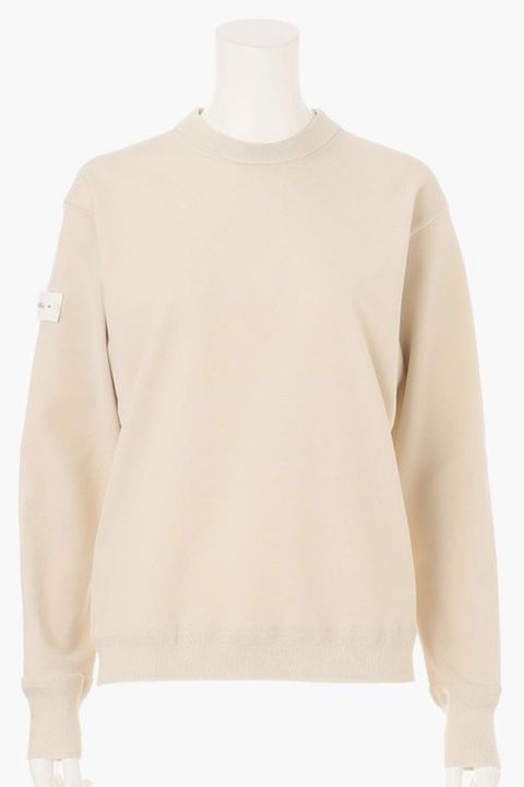 【25AW】【レディース】 WOMEN’S WR CREWNECK KNIT / 超撥水糸 袖ワッペン クルーネックニット (ベージュ)