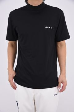 【26SS】 MOCK NECK / バックプリント ベーシック モックネックTシャツ (ブラック)