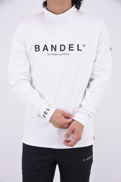 BASIC LOGO L/S MOCK NECK SHIRTS / ブランドロゴ ロングスリーブ モックネックシャツ (ホワイト)