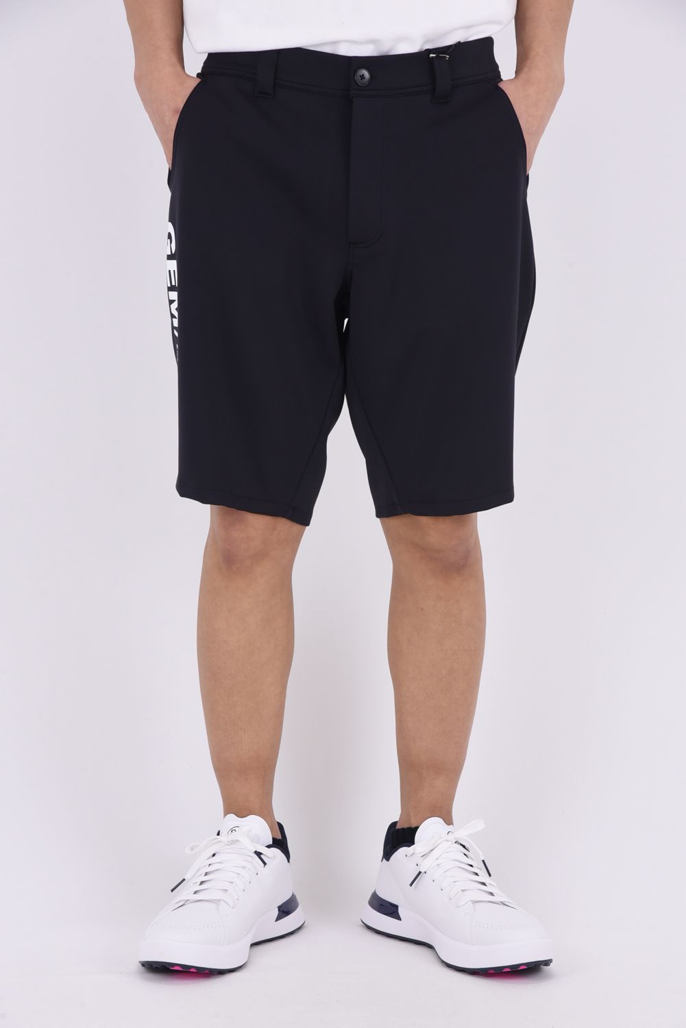 【26SS】 NEOPRENE DOUBLE PANTS / ネオプレーン サイドロゴ ショートパンツ （ブラック）