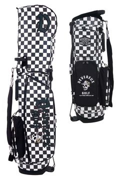 ALL CHECKER CADDIE BAG / 総チェック柄 スタンドタイプ キャディバッグ (ホワイト)