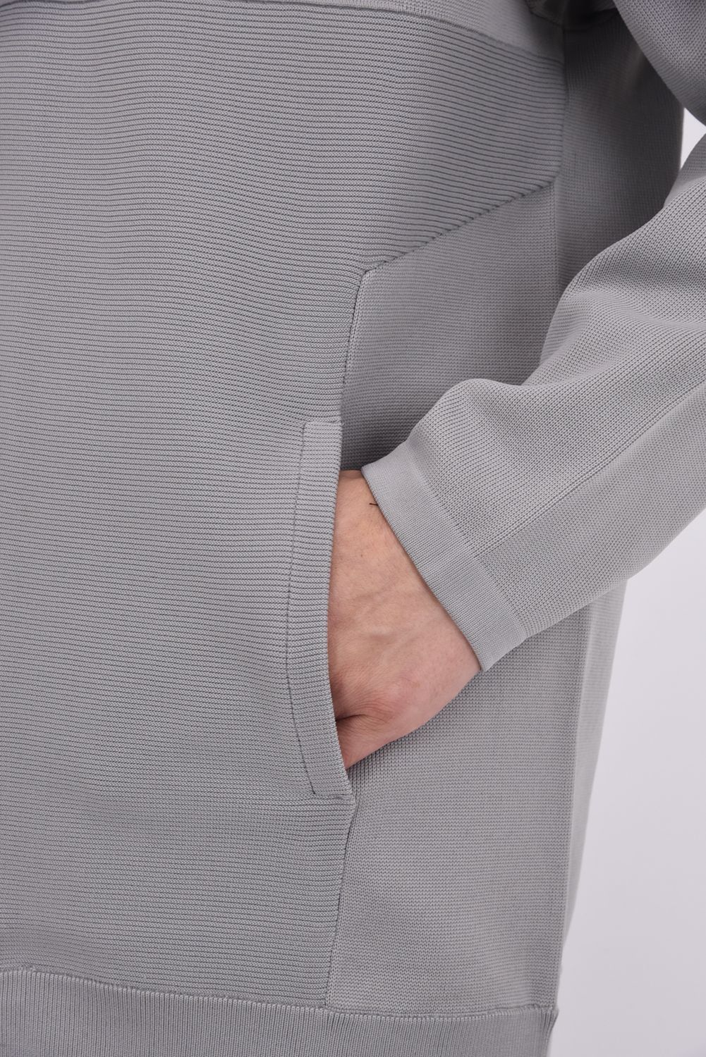 【25AW】 MEN'S WR KNIT BLOUSON / 超撥水糸 ハイネックニットブルゾン (グレー)