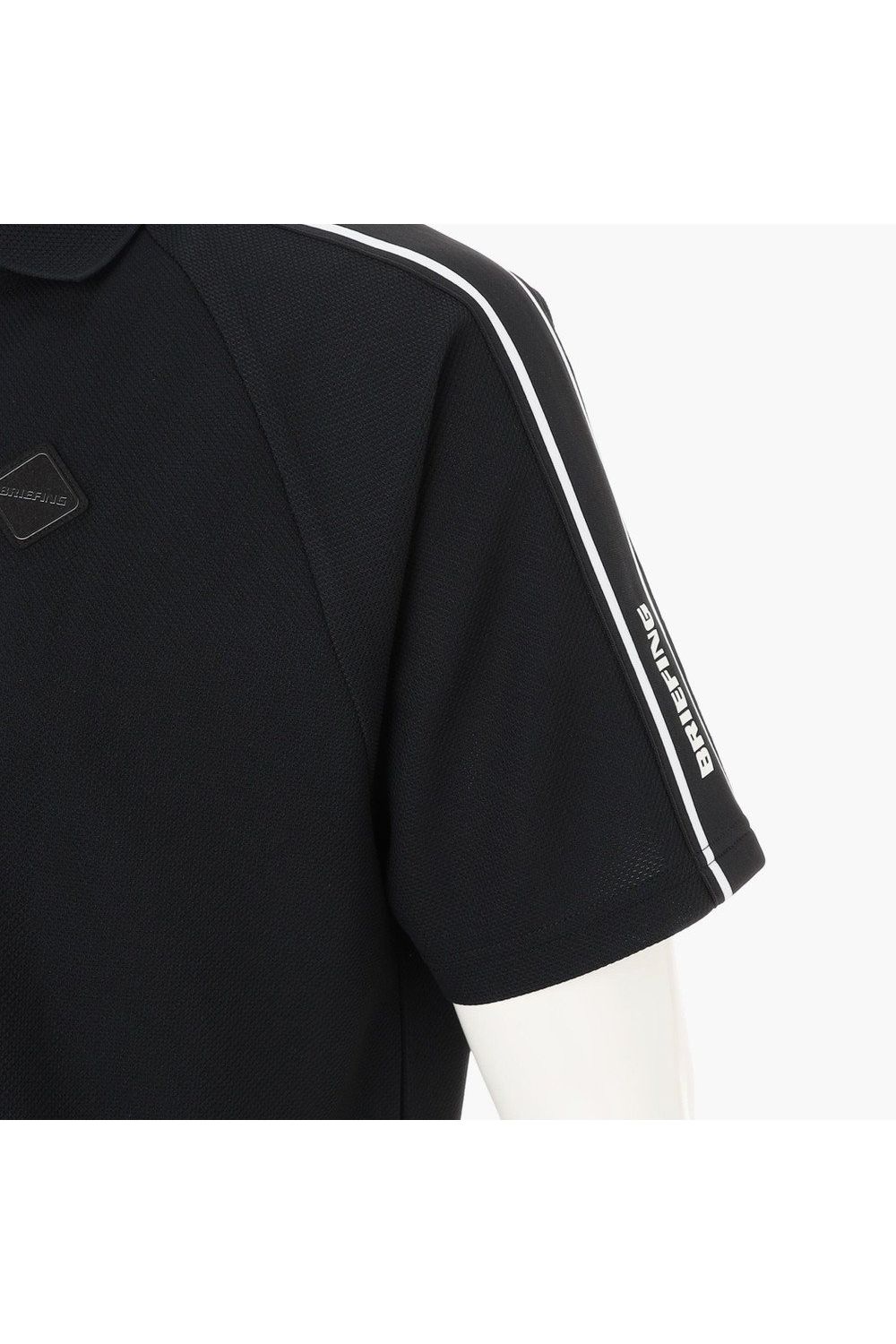 【26SS】 MEN'S LINE POLO RF / カノコ生地 ラインロゴテープ リラックスフィット ポロシャツ (ブラック)