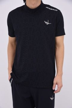 【26SS】 JACQUARD MOCK NECK  / ジャガード モックネック (ブラック)