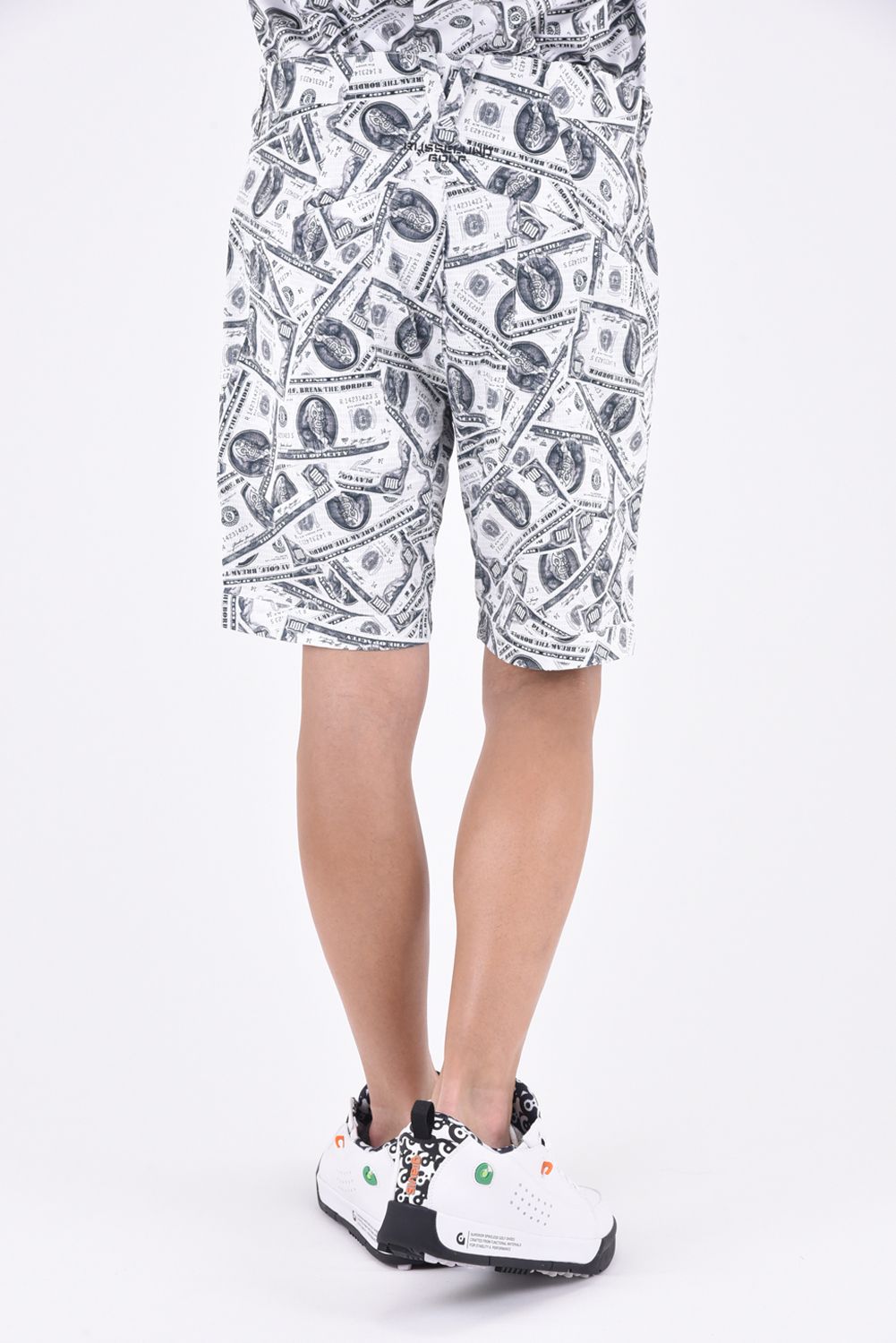 RUSSELUNO - PATTERN SHORTS / DOT AIR ストレッチ 総柄ロゴ