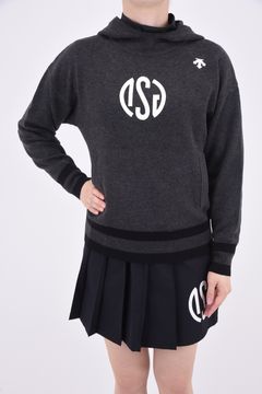 【レディース】 DSGロゴ プルオーバー フーディーセーター (ブラック)