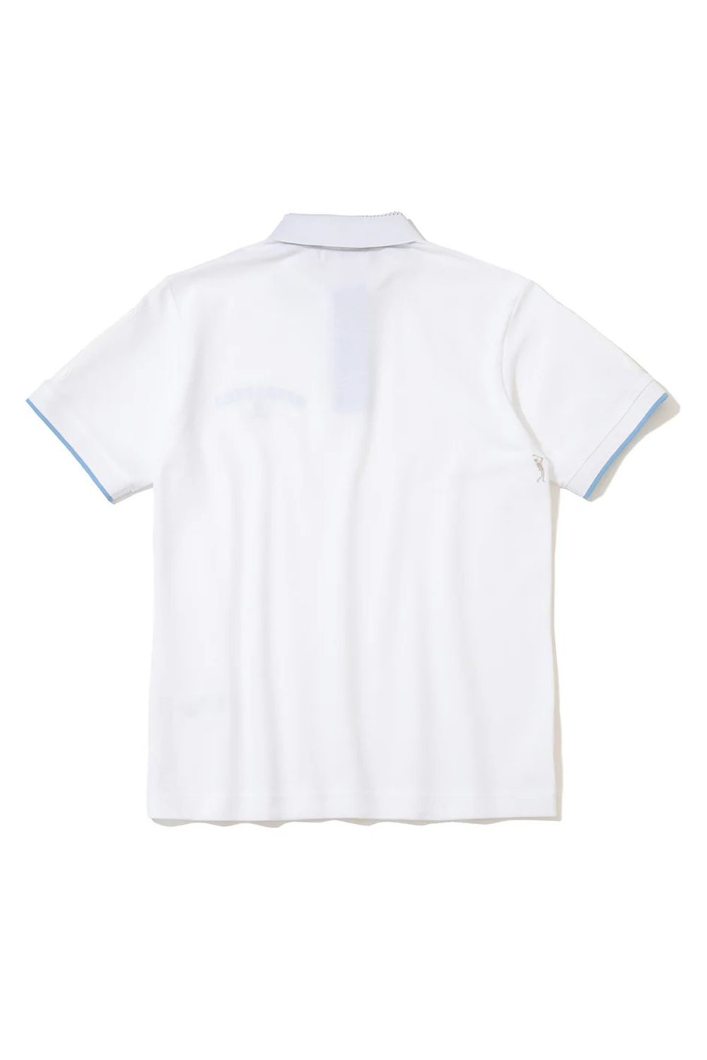 【26SS】 BONES PIQUE POLO / カノコ素材 ジャパンメイド BONEプリント ポロシャツ (ホワイト)