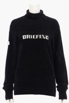 【25AW】【レディース】WS SHAGGY LOGO TURTLENECK KNIT / タートルネックニット (ブラック)
