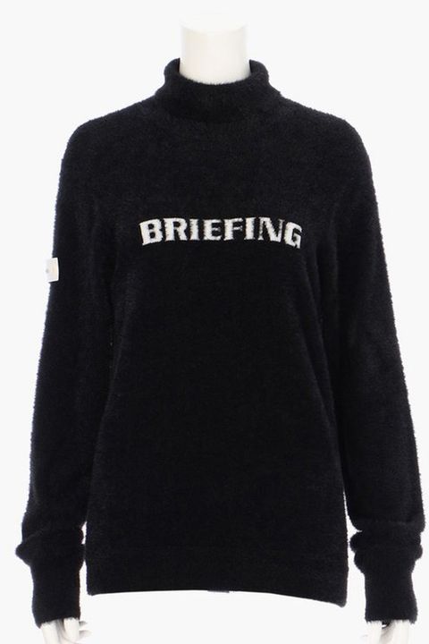 【25AW】【レディース】WS SHAGGY LOGO TURTLENECK KNIT / タートルネックニット (ブラック)