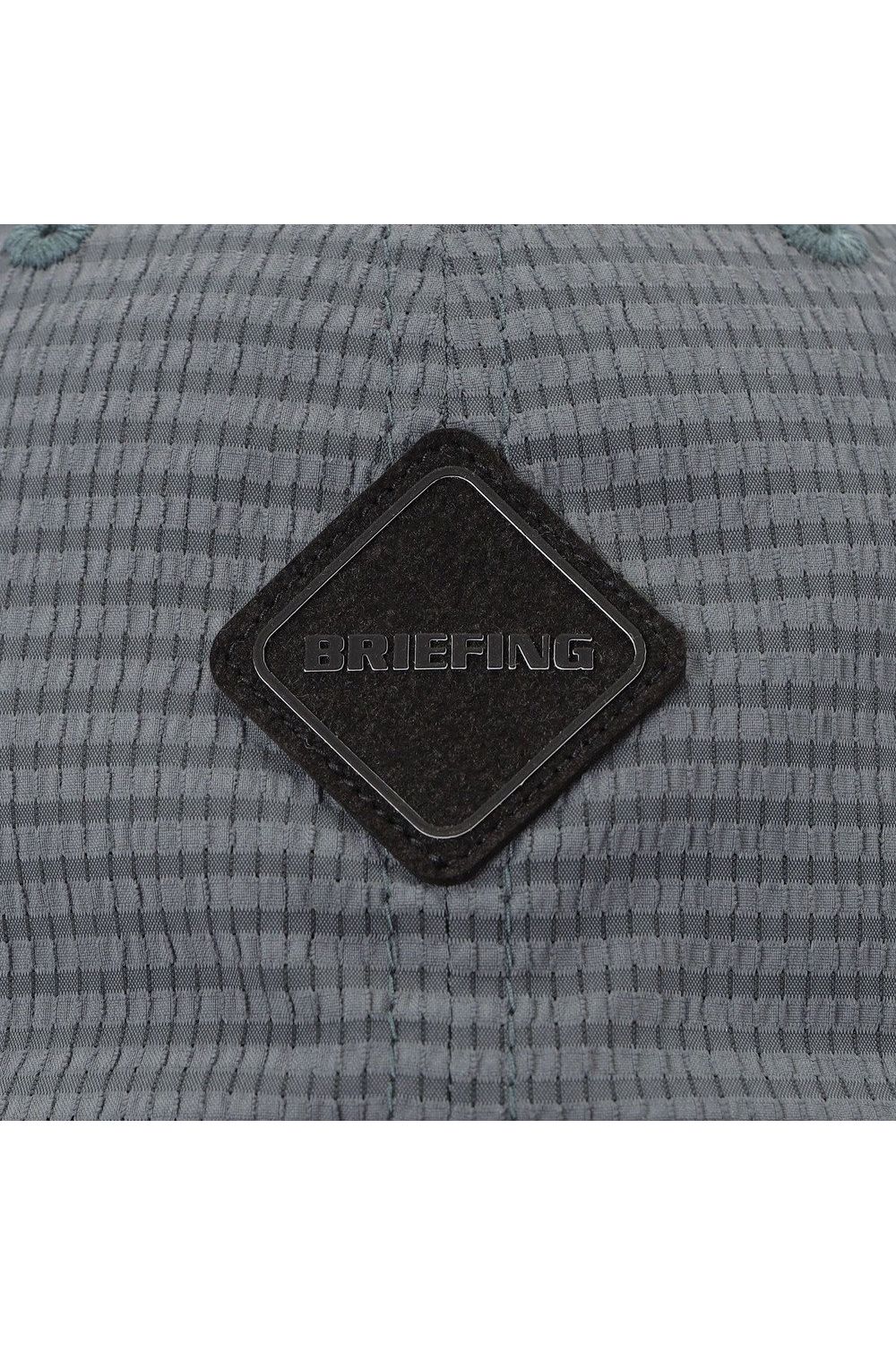 【26SS】 MEN’S SEERSUCKER CAP / シアサッカー ダイヤモンドロゴ キャップ (チャコール)