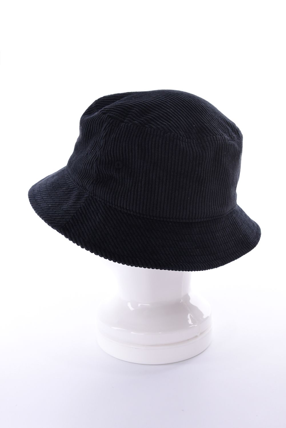 【26AW】 MEN’S CORDUROY OVAL HAT / コーデュロイ生地 オーバルロゴワッペン ハット (ブラック)
