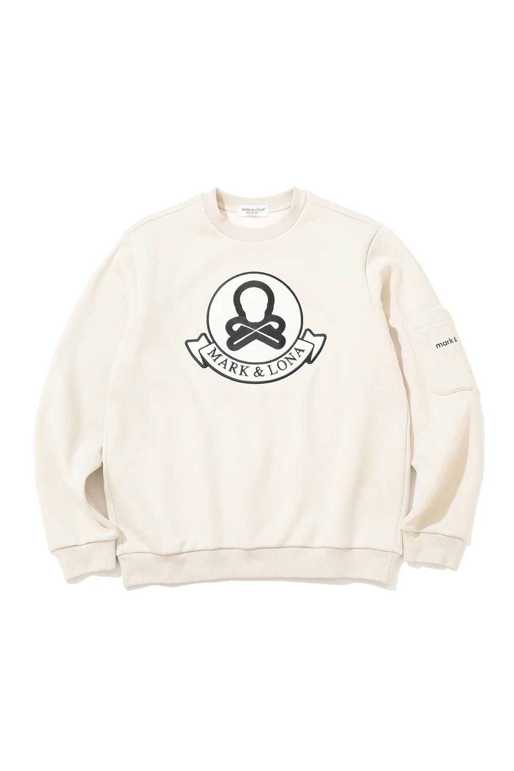 【2025AW】 PULLOVER / 裏フリース スウェット素材 ブランクスカル刺繍 プルオーバー (オフホワイト)