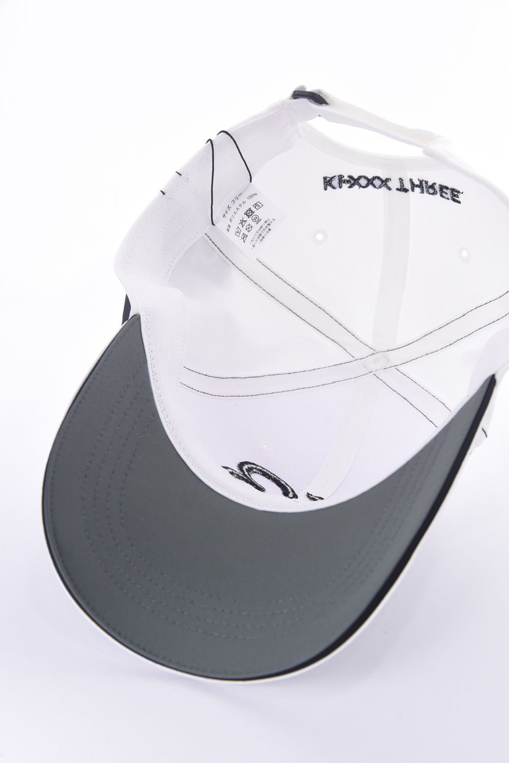 LOGO CAP / 立体ロゴ刺繍 キャップ (ホワイト)