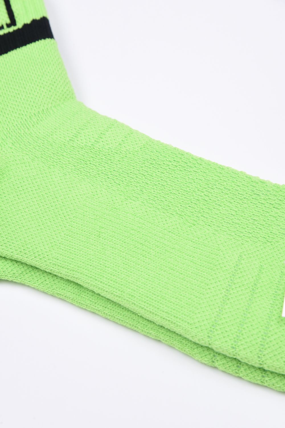 【26SS】 VT LINE MID SOCKS / ブランドロゴジャカード ライン ミドルソックス (グリーン)