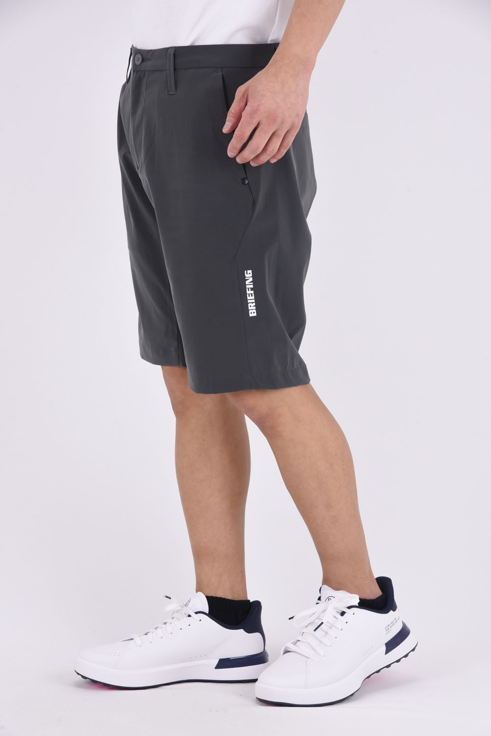 【26SS】 MEN'S WR NYLON SHORT PANTS / 超撥水糸 ストレッチナイロン ショートパンツ (チャコール)