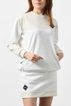 【26AW】 【レディース】 FLEECE COMBINATION PULLOVER / フリースコンビネーション プルオーバー (ホワイト)