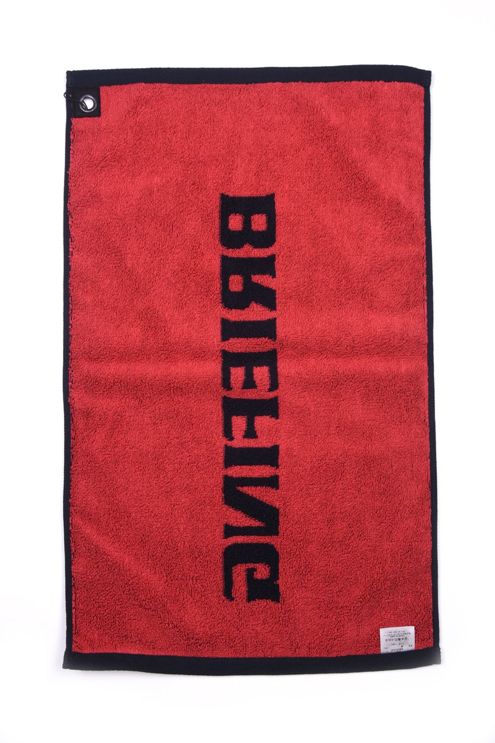 【プレゼント好適品】 LOGO FACE TOWEL BY HIPPOPOTAMUS / ブランドロゴ ループ付き フェイスタオル (ブラック)