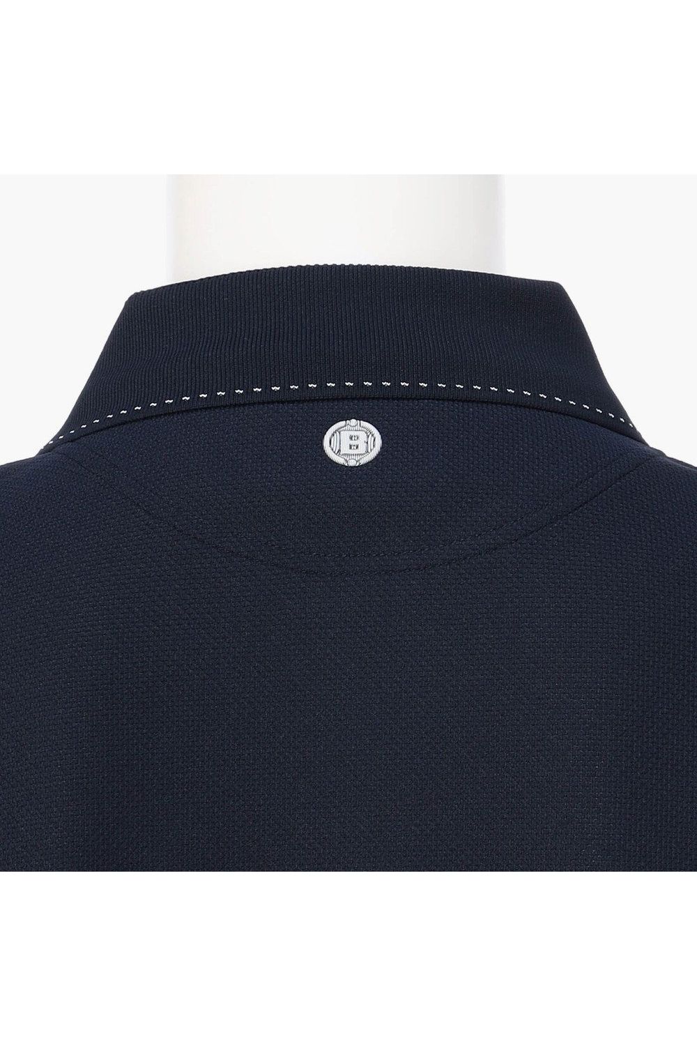 【26AW】 MEN’S BASIC LS POLO / ベーシック ブランドロゴ 長袖ポロシャツ (ネイビー)