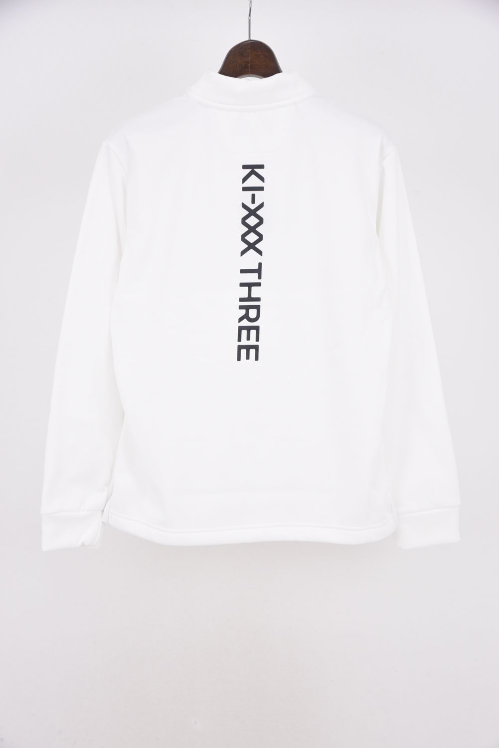 【25AW】 BACK LINE LOGO LONG SLEEVE HIGH NECK / バック ライン ロゴ 長袖 ハイネック (ホワイト)