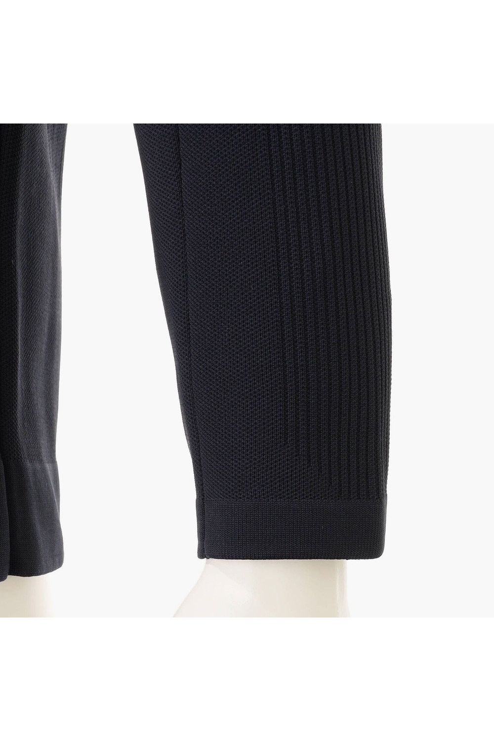 【26AW】 MEN'S DOUBLE JQ KNIT PARKA / バックロゴ ジップアップ ニットパーカー (ネイビー)