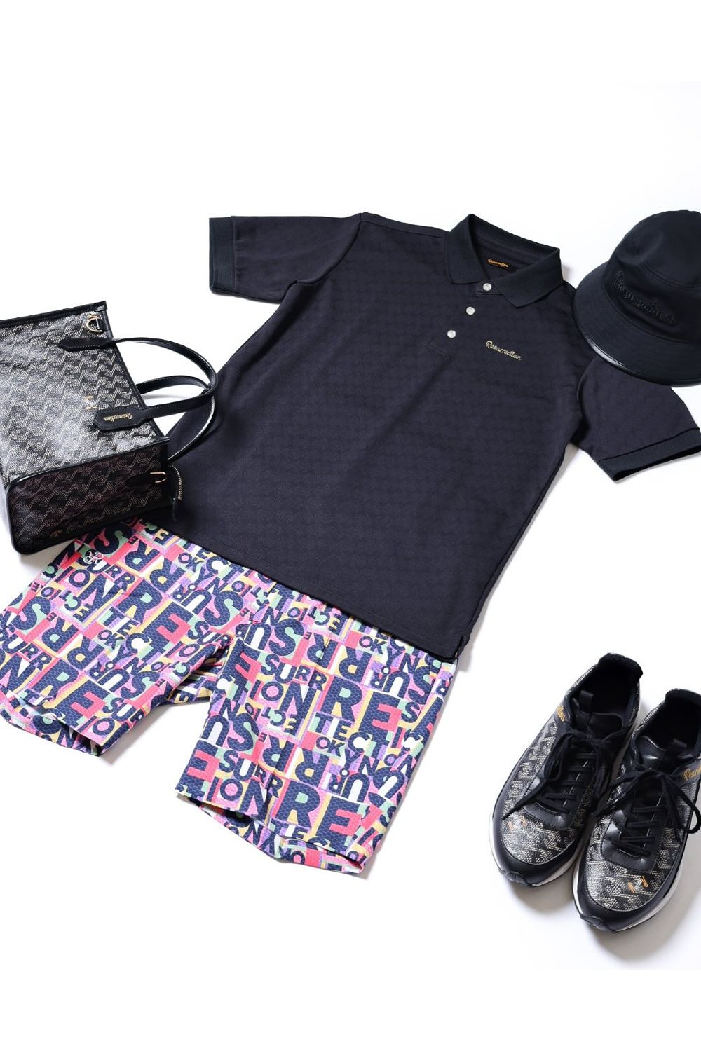 【26SS】 JUNCTION SHORTS / ジャンクション総柄 ショートパンツ (トワイライトジャンクション)*
