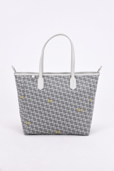 LANIUS BIZ (ラニウス ビズ) / ブランドオリジナルテキスタイル ビジネストートバッグ (シルバーグレー)*