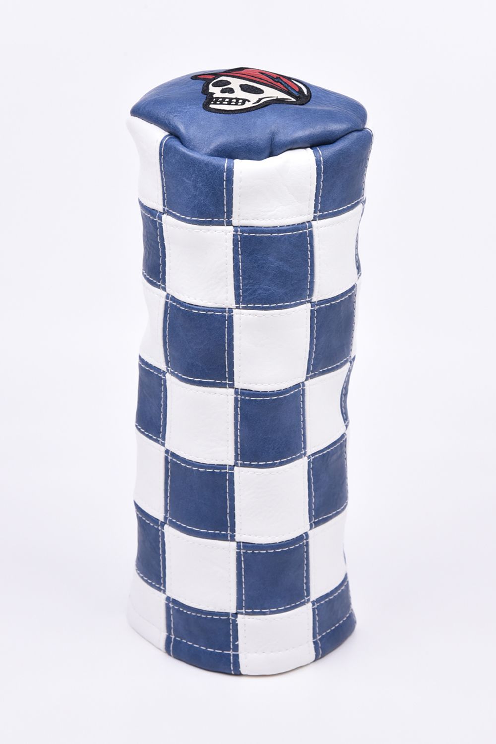 【26AW】【CAPSULE COLLECTION】 CHECKERED FAIRWAY BARREL COVER / チェッカー柄 バレル型 フェアウェイウッドカバー (ブルー)