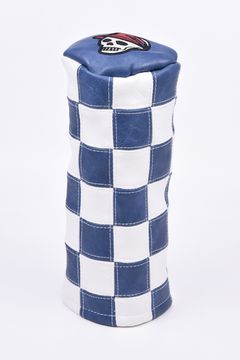 【26AW】【CAPSULE COLLECTION】 CHECKERED FAIRWAY BARREL COVER / チェッカー柄 バレル型 フェアウェイウッドカバー (ブルー)