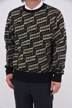 【2025AW】 DÉPÊCHE GEOMETRY JACQUARD KNIT / ジオメトリックパターン プルオーバーニット (ブラック)