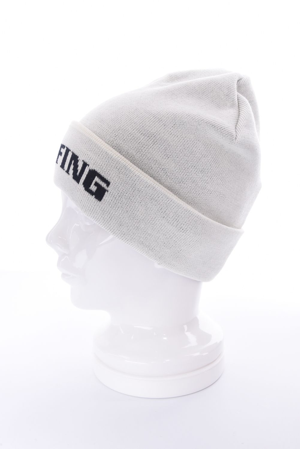 MEN’S WR WOOL LOGO BEANIE / ブランドロゴジャカード ニットビーニー (アイボリー)