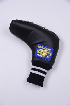 U-LEATHER PUTTER COVER / シンセティックレザー ワッペン ピンタイプ パターカバー (ハンティントン ブラック)