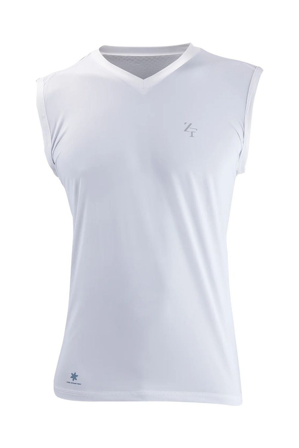 【返品・交換不可】 ICE MESH VNECK sleeveless / Vネック ノースリーブ メッシュ 機能性冷感インナー (ホワイト) (ユニセックス)