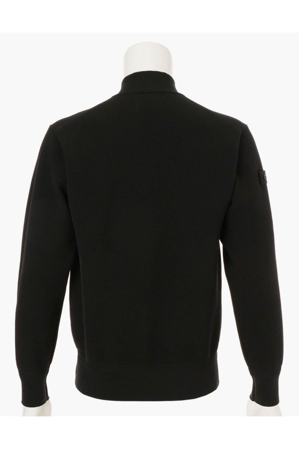 【25AW】 MEN'S WR KNIT HALFZIP TOP / 超撥水糸 鹿の子編み ハーフジップニット (ブラック)