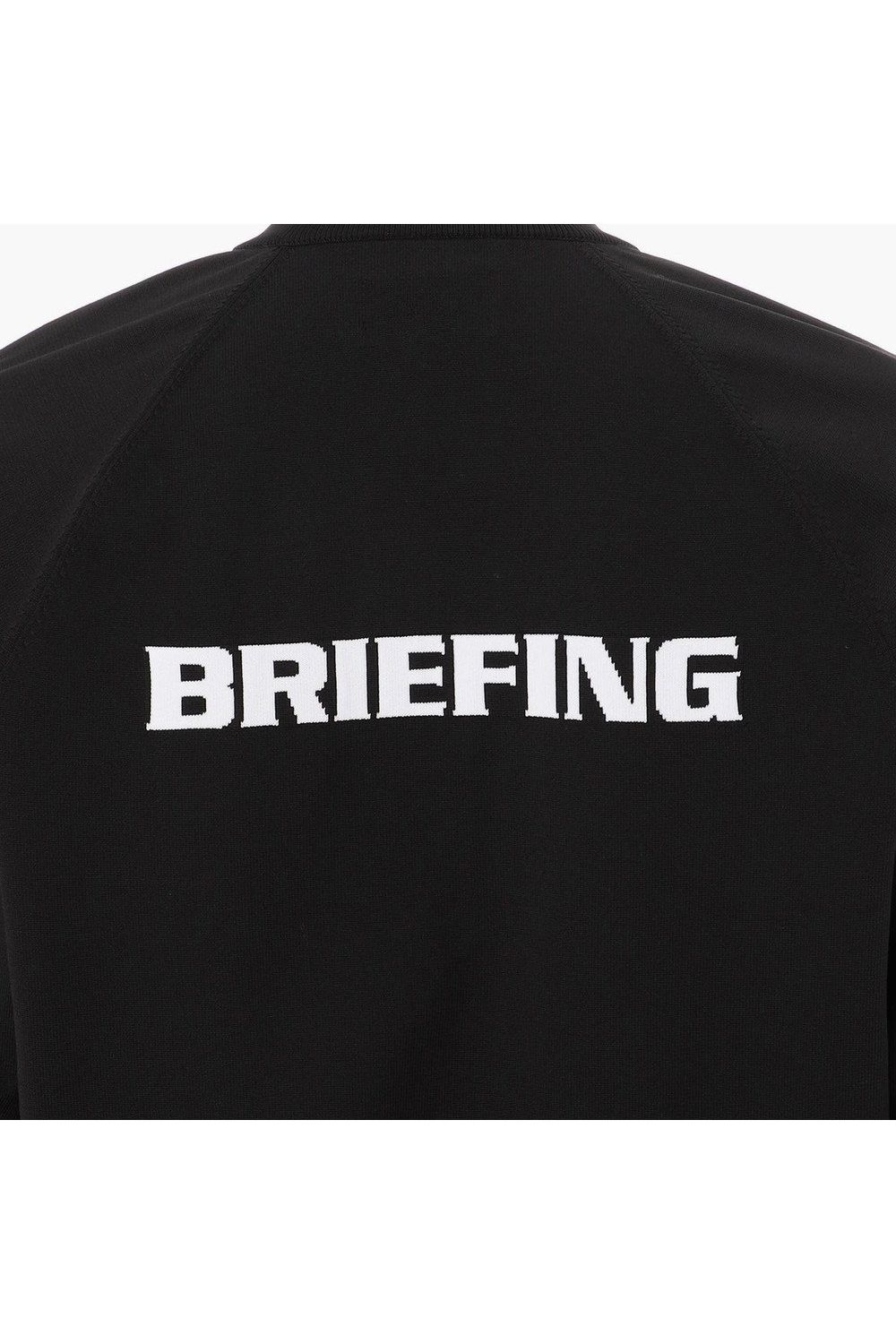 【26AW】 MEN’S PLANE KNIT HALFZIP / BGロゴ ハーフジップニット (ブラック)
