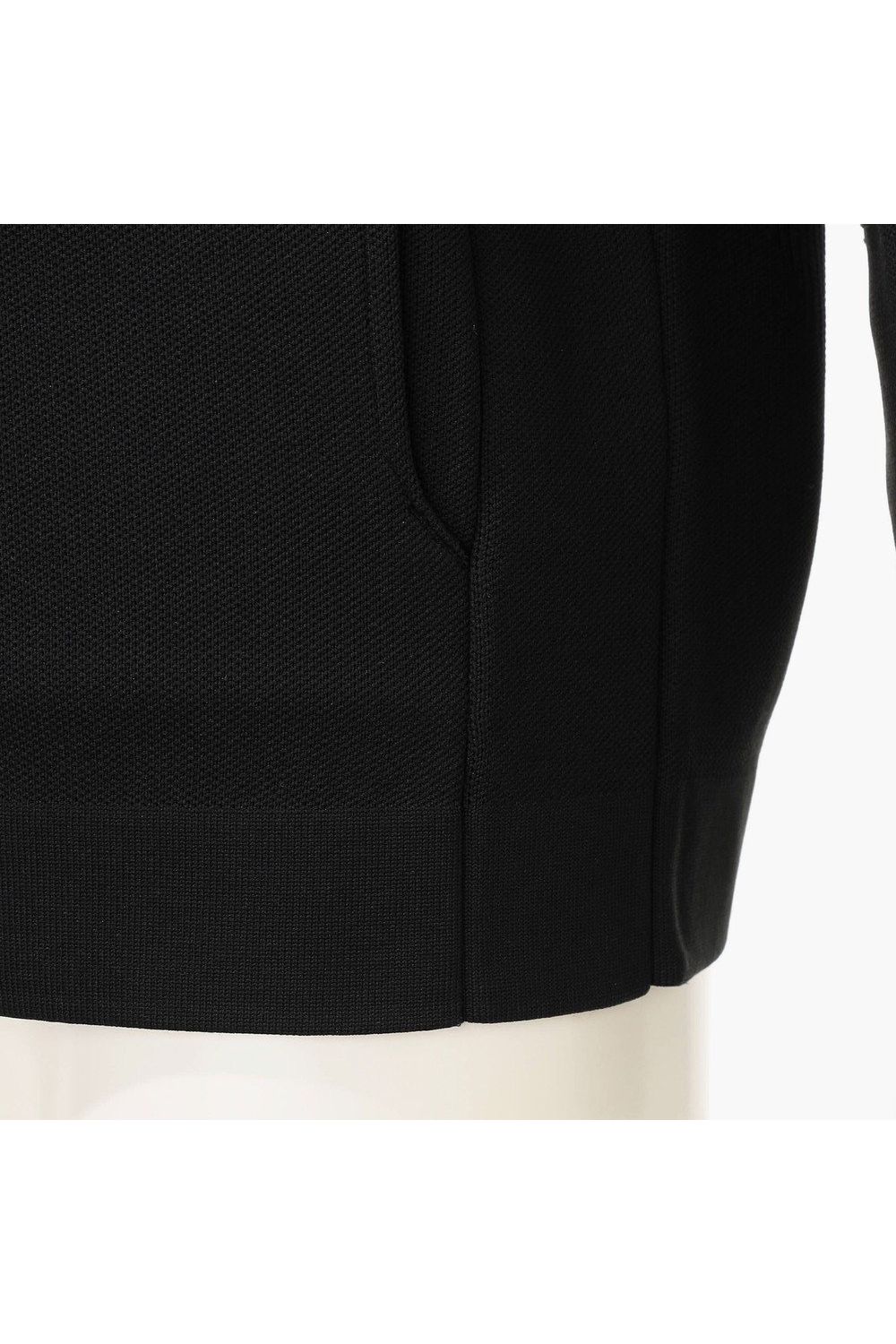 【26AW】【レディース】 WOMEN’S DOUBLE JQ KNIT PARKA / バックロゴ ジップアップ ニットパーカー (ブラック)