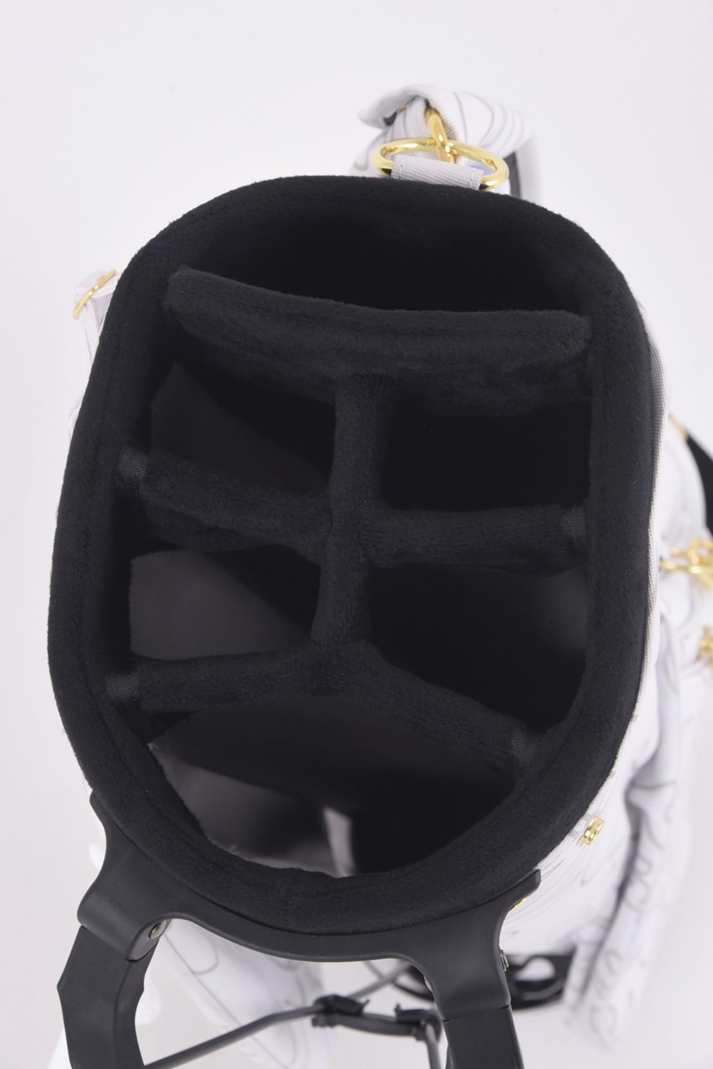 【銀行振込・代金引換不可】【返品・交換不可】 CADDY BAG & COVER / ボタニカル柄 キャディバッグ&ヘッドカバーセット (ホワイト)