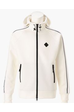 【26AW】 MEN’S WARM LINE PARKA / ダンボールニット サイドライン ジップアップパーカー (ホワイト)