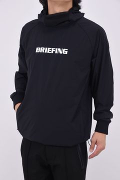 MEN'S WIND HOODIE / 4WAYストレッチタフタ テクニカル プルオーバー フーディー (ブラック)