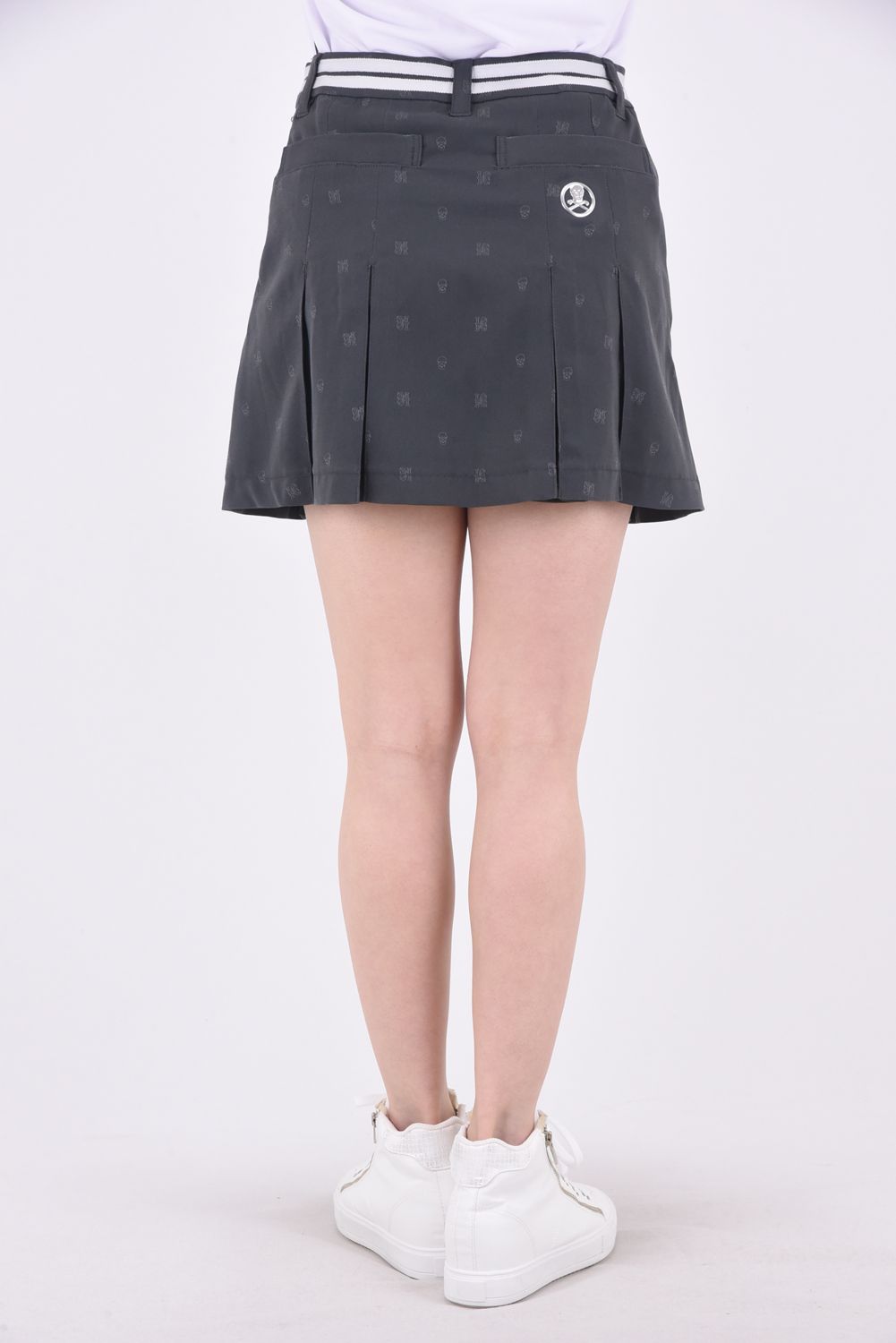 【レディース】 Enigma Pleats Skirt / エニグマ プリーツスカート(インナーパンツ付き) (チャコール)