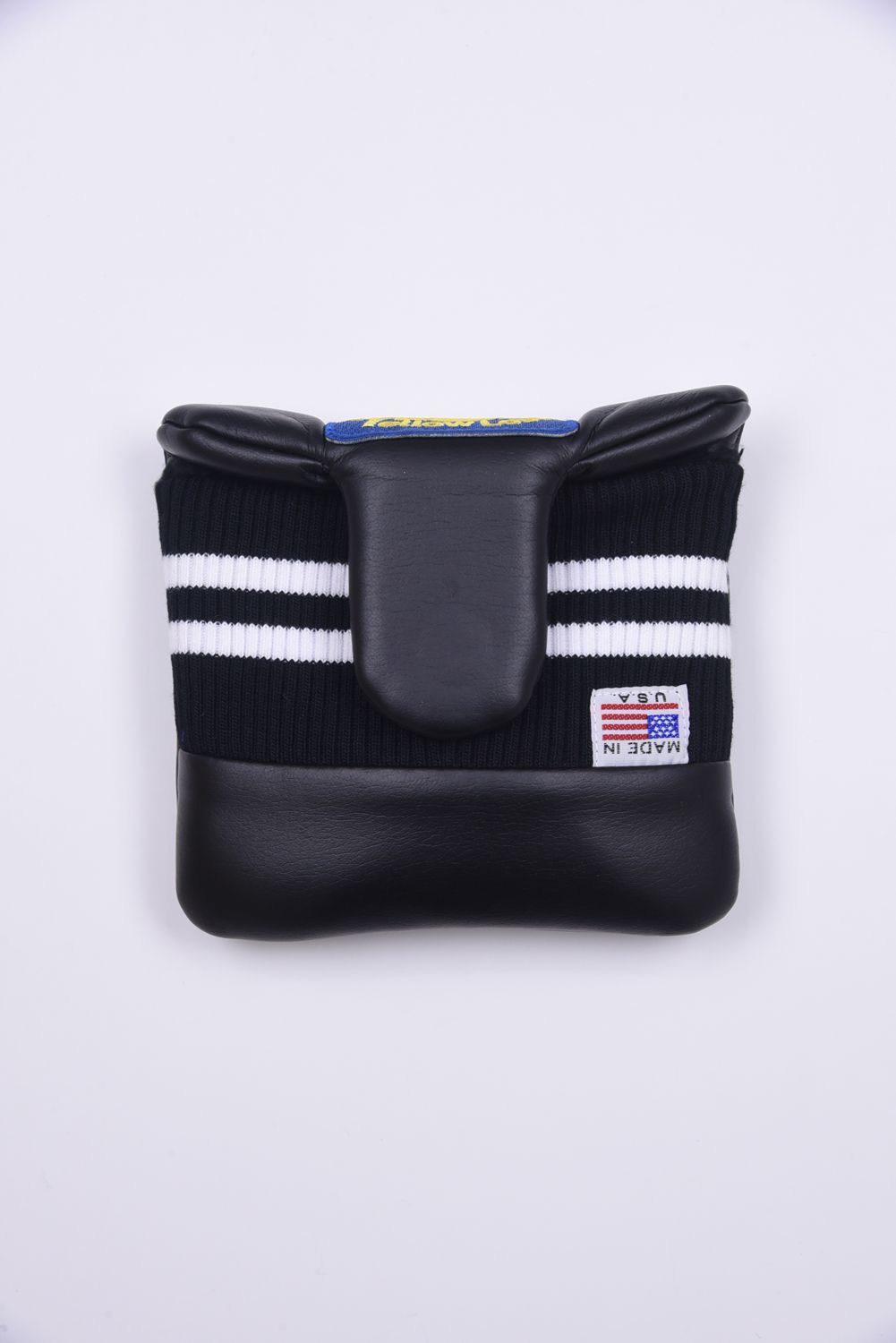 U-LEATHER MALLET PUTTER COVER / シンセティックレザー ワッペン マレット型 パターカバー (ハンティントンブラック)
