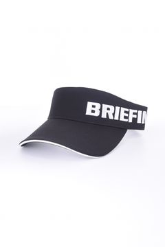 【26SS】 MEN’S ROUND LOGO VISOR / アシンメトリー ラウンドロゴ サンバイザー (ブラック)