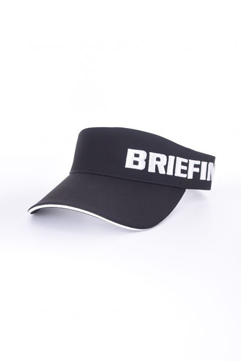 【26SS】 MEN’S ROUND LOGO VISOR / アシンメトリー ラウンドロゴ サンバイザー (ブラック)