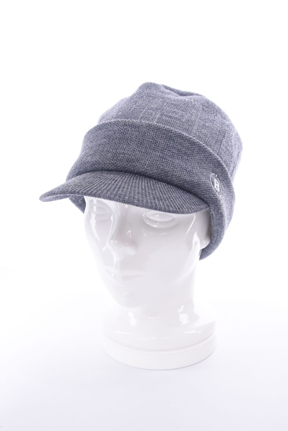 MS WR WOOL KNIT WORK CAP / ブランドロゴジャカード ニットワークキャップ (グレー)