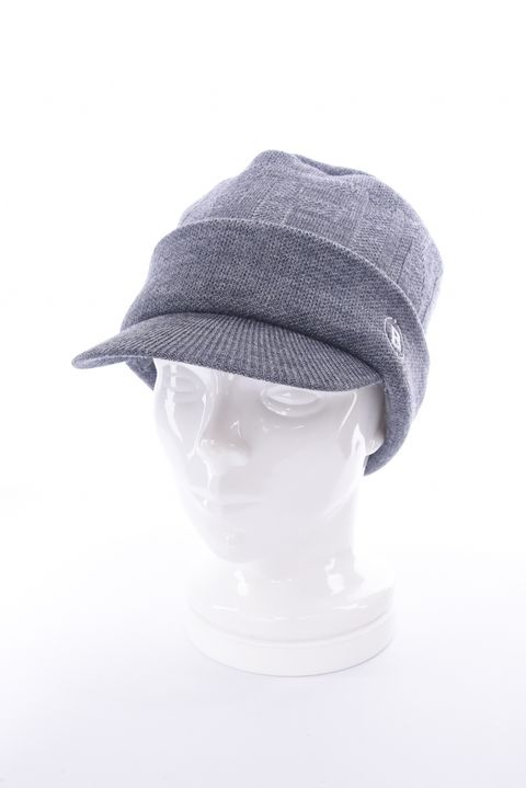 MS WR WOOL KNIT WORK CAP / ブランドロゴジャカード ニットワークキャップ (グレー)