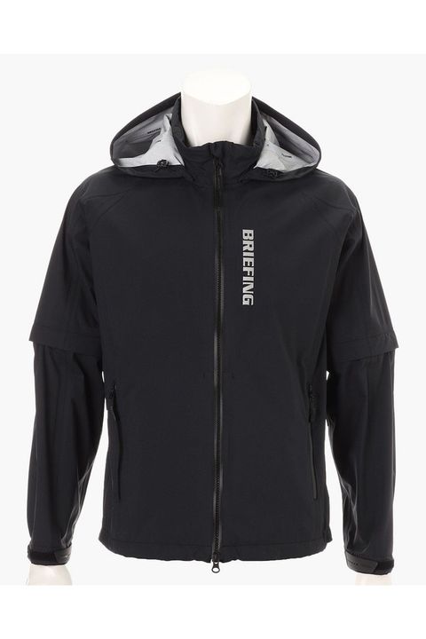 【26SS】 MEN'S WATERPROOF BLOUSON / マイクロリップナイロン 2WAYレインジャケット (ブラック)